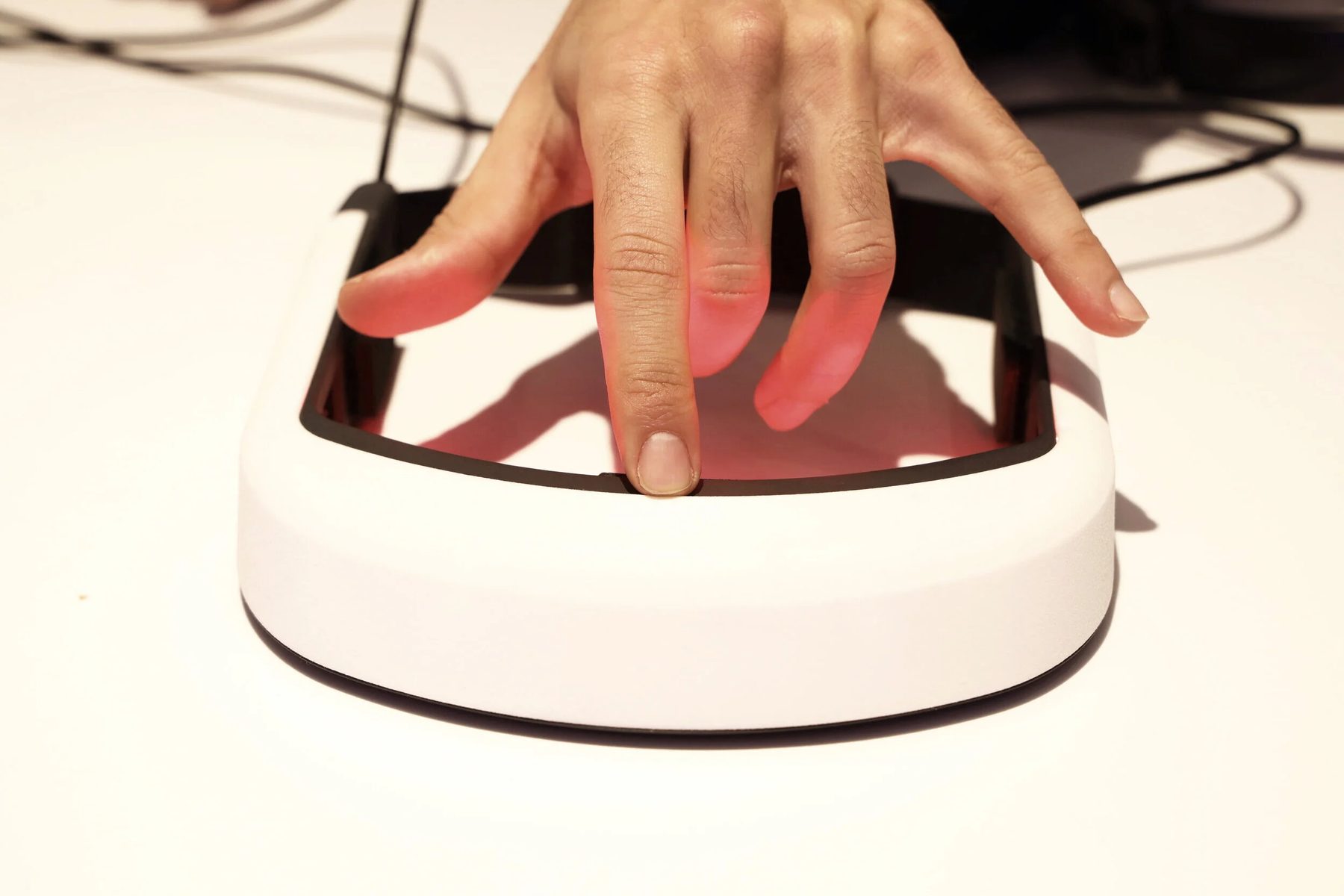 TREV neuro-wellness wearable headset — lifestyle photography