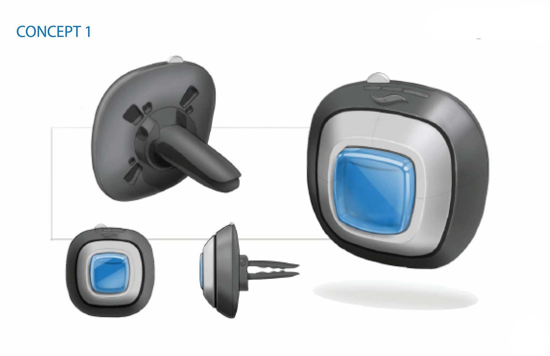 Car vent clip air freshener — sketch exploration 01