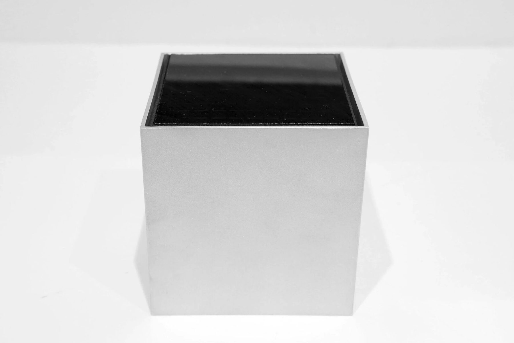 Wireline LED matrix cube — product photography, enclosure